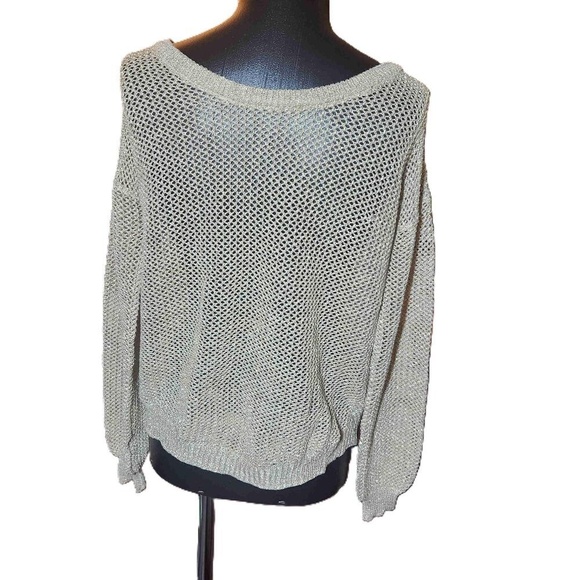 Pearl Womens Gray Long Sleeve Wide Neck Pullover Sweater Size S - Picture 1 of 7
